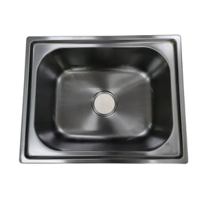 Factory One Bowl Nano Black 201 304 Stainless Steel Kitchen Sink