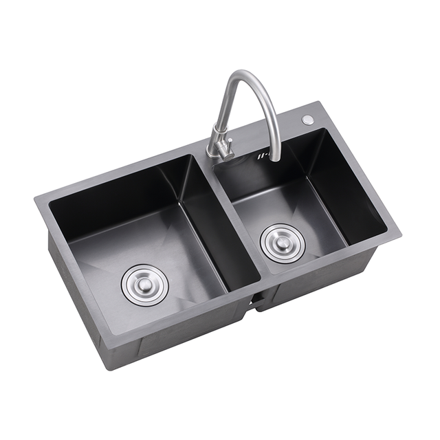 Handmade Stainless Steel Kitchen Sink 304 Double Bowl Sink 7843
