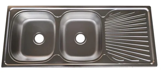 201 304 Stainless Steel Sink Double Bowl Kitchen Sink with Plate