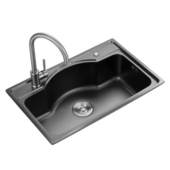201 304 Stainless Steel Kitchen Sink Stretching Sink Single Basin
