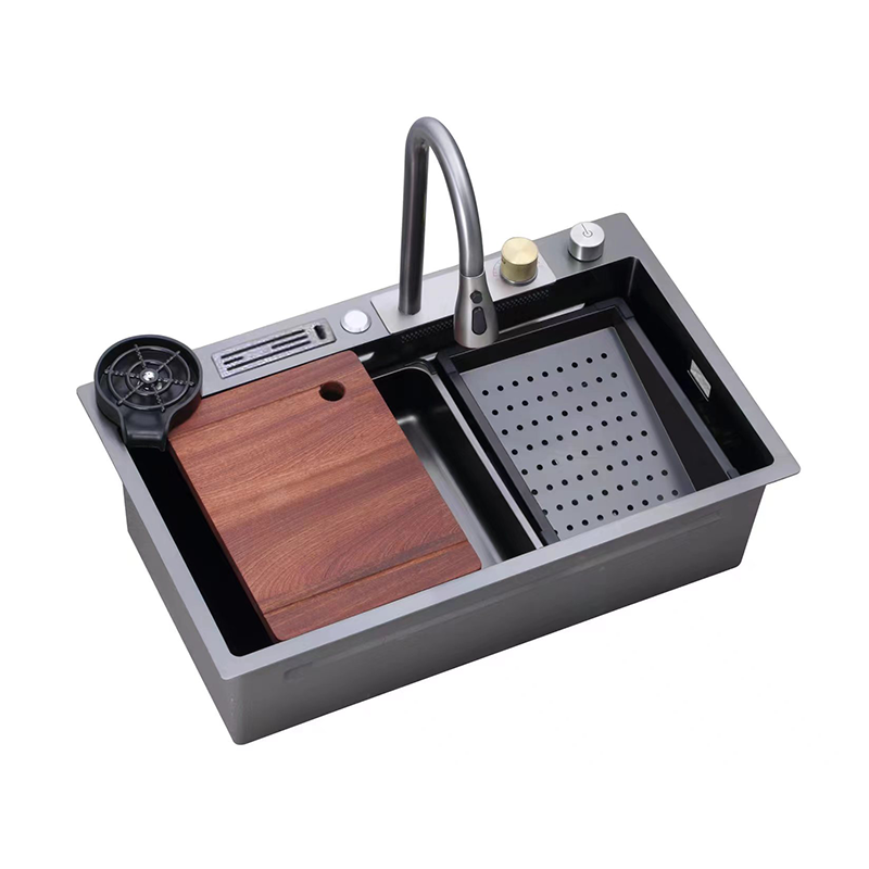 Three Color Stainless Steel Handmade Kitchen Sink
