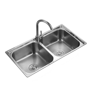 2013 Newest Stainless Steel Two Bowl Stretching Kitchen Sink