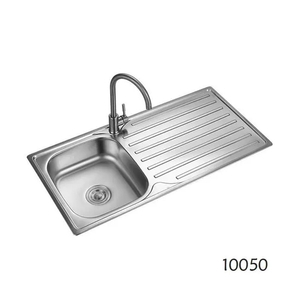 One Single Bowl 201 Stainless Steel Multi-Function Kitchen Sink with Board