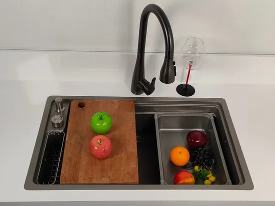 2023 New Design Stainless Steel Kitchen Sink Non-Welded One Piece Pressing Sink