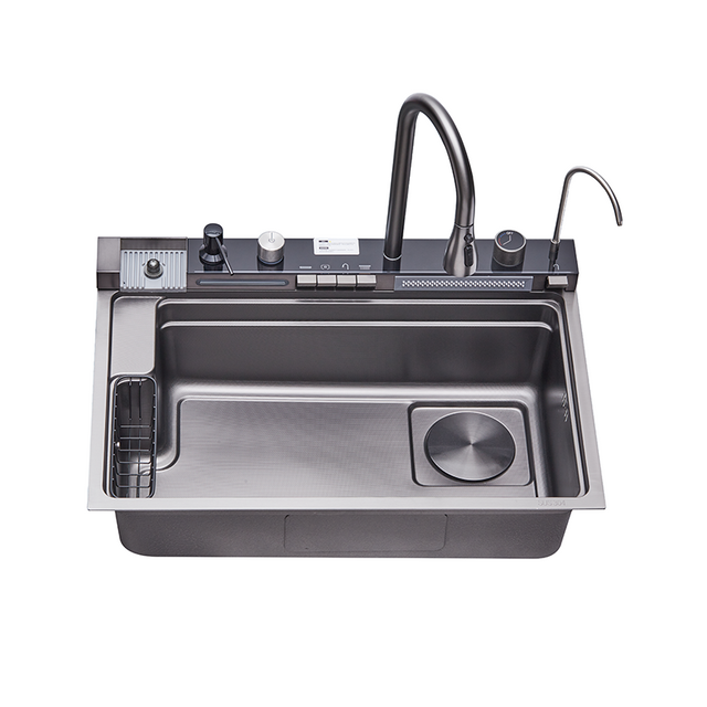 New Design Stainless Steel Kitchen Sink With Whale Faucet