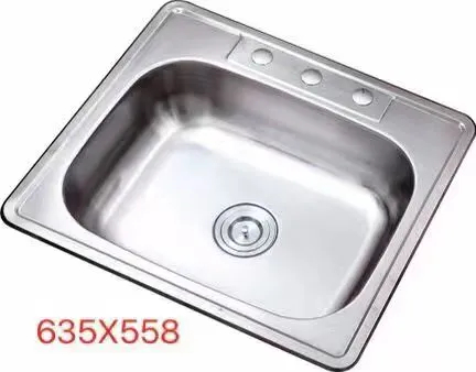 Manufacturer Good Quality Single Bowl 201 304 Stainless Steel Kitchen Sink
