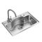 201 304 Stainless Steel Kitchen Sink Stretching Sink Single Basin