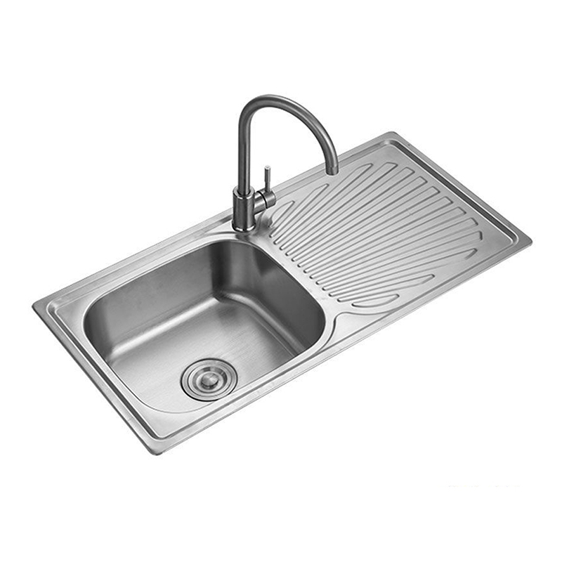 Quality 201 304 Stainless Steel One Bowl Kitchen Sink With Board