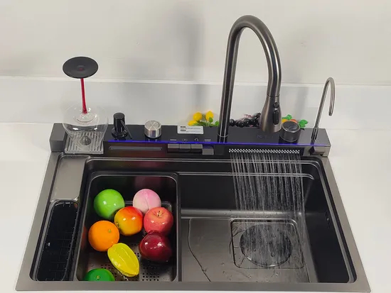 Self-Developing One-Piece Pressing Sink Kitchen Sink 7550