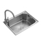 Hot Sale Hand Made Stainless Steel 201 304 Kitchen Sink Single Basin