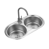 New Design Round Bowl Stainless Steel Kitchen Sink