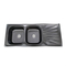 Hot Selling Double Basin Sink Pressing Sink with Plate