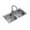 2013 Newest Stainless Steel Two Bowl Stretching Kitchen Sink