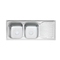 Hot Selling Double Basin Sink Pressing Sink with Plate