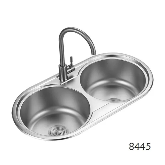 2023 Best Selling 201 Stainless Steel 2 Bowl Kitchen Sink
