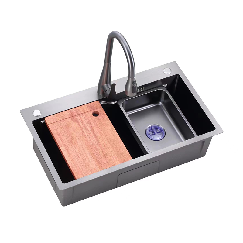 Hot Sale Square Double Bowl Stainless Steel Kitchen Sink With Cutting Board