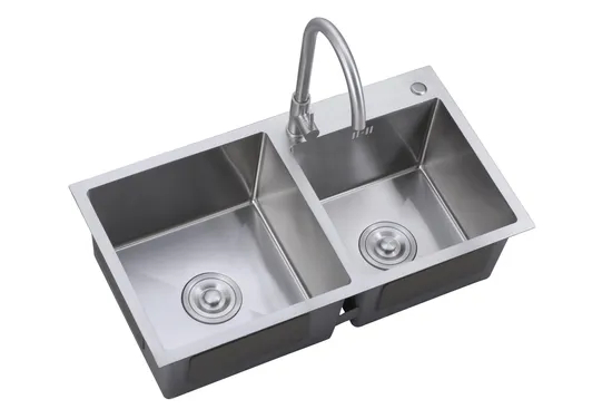 Handmade Stainless Steel Kitchen Sink 304 Double Bowl Sink 7843